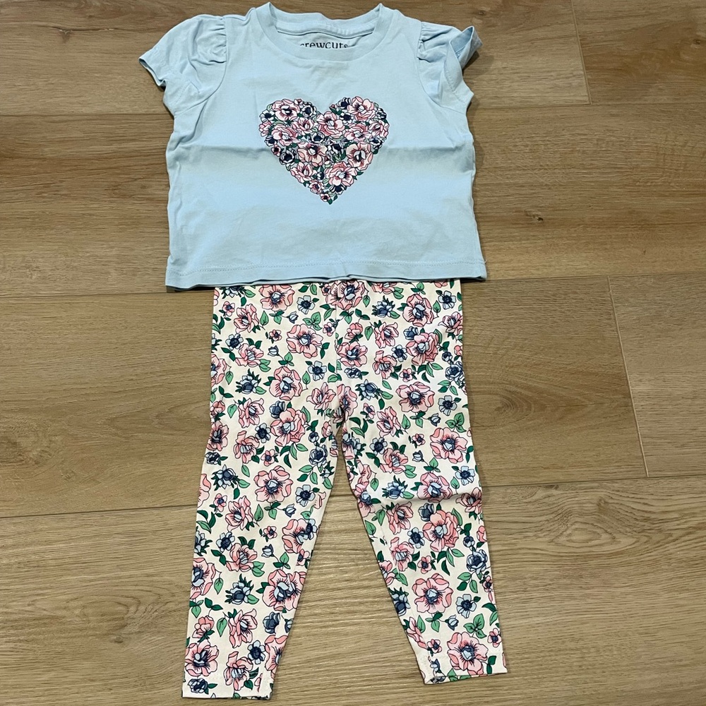 Crewcuts Floral Print set 18m